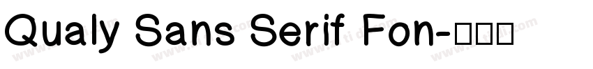 Qualy Sans Serif Fon字体转换